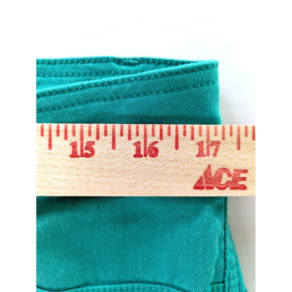Like An Angel Womens 3X Teal Green Stretch Pants Straight Leg 5-Pocket Trousers - Picture 5 of 6